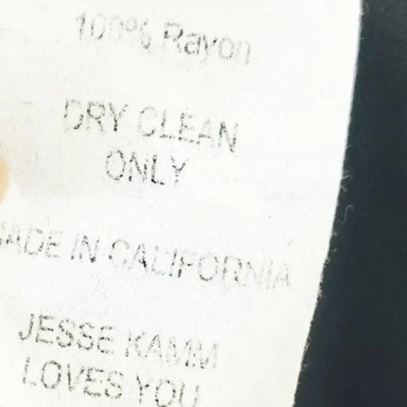 Jesse Kamm Open V-Back Mock Neck Black Dress XS | Collector’s Piece - Picture 6 of 10